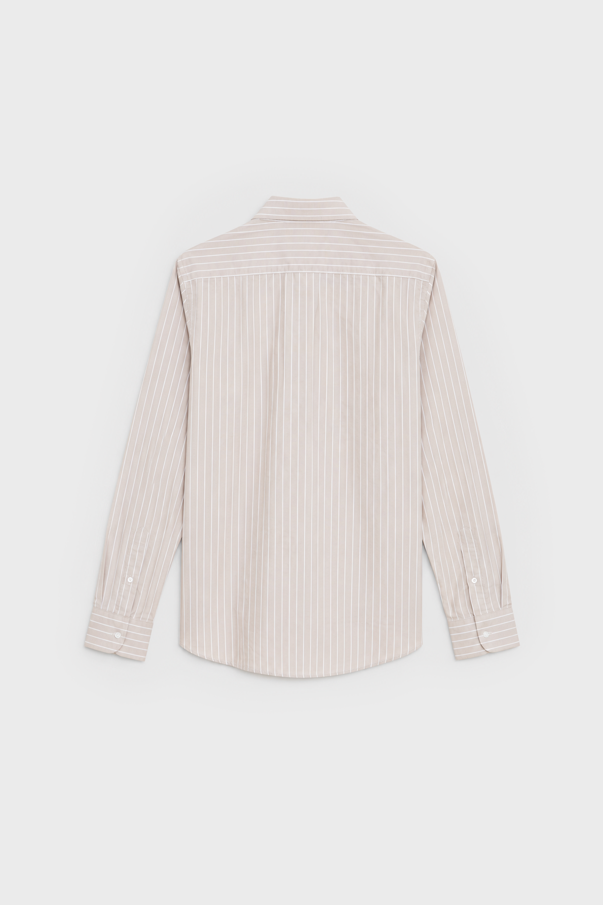 CAMISA OXFORD RAYAS BEIGE