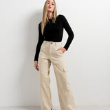 CALÇA CARGO LARGA VERDE