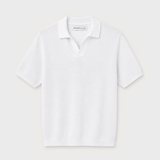 POLO TRICOT ESTRUCTURA BLANCO