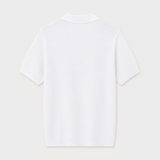POLO TRICOT ESTRUCTURA BLANCO