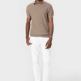 POLO TRICOT ESTRUCTURA BEIGE