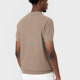 POLO TRICOT ESTRUCTURA BEIGE