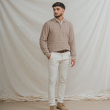 POLO ESTRUCTURA PUNTO BEIGE