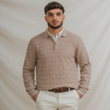 POLO ESTRUCTURA PUNTO BEIGE