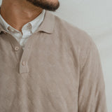 POLO ESTRUCTURA PUNTO BEIGE