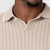 POLO TRICOT NUDOS BEIGE