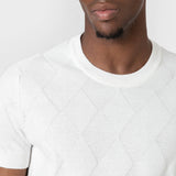 JERSEY TRICOT ROMBOS BLANCO