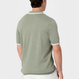 POLO TRICOT RAYA CUADRILLÉ VERDE