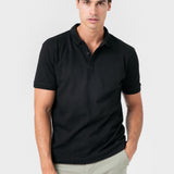 POLO BÁSICO REGULAR FIT NEGRO
