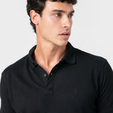 POLO BÁSICO REGULAR FIT NEGRO
