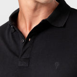 POLO BÁSICO REGULAR FIT NEGRO