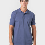 POLO BÁSICO REGULAR FIT CELESTE