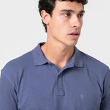 POLO BÁSICO REGULAR FIT CELESTE