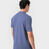 POLO BÁSICO REGULAR FIT CELESTE