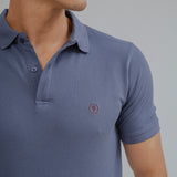 POLO BÁSICO REGULAR FIT AZUL