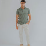 POLO BÁSICO REGULAR FIT VERDE