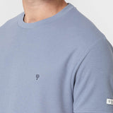 CAMISETA CUADRILLÉ CELESTE