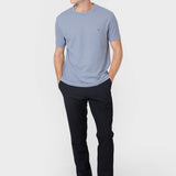 CAMISETA CUADRILLÉ CELESTE
