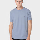 CAMISETA CUADRILLÉ CELESTE