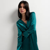 VESTIDO ÉLORA TRANSPASSADO COM ABERTURA