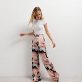 CALÇA FLUIDA ESTAMPADA TIE-DYE