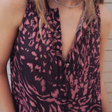 VESTIDO LARGO VOLANTES ESTAMPADO