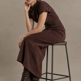 VESTIDO VALENTINA MIDI DRAPEADO