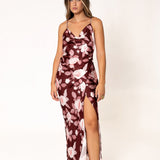 VESTIDO HELENA ACETINADO ESTAMPADO