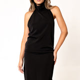 VESTIDO CELESTE HALTER