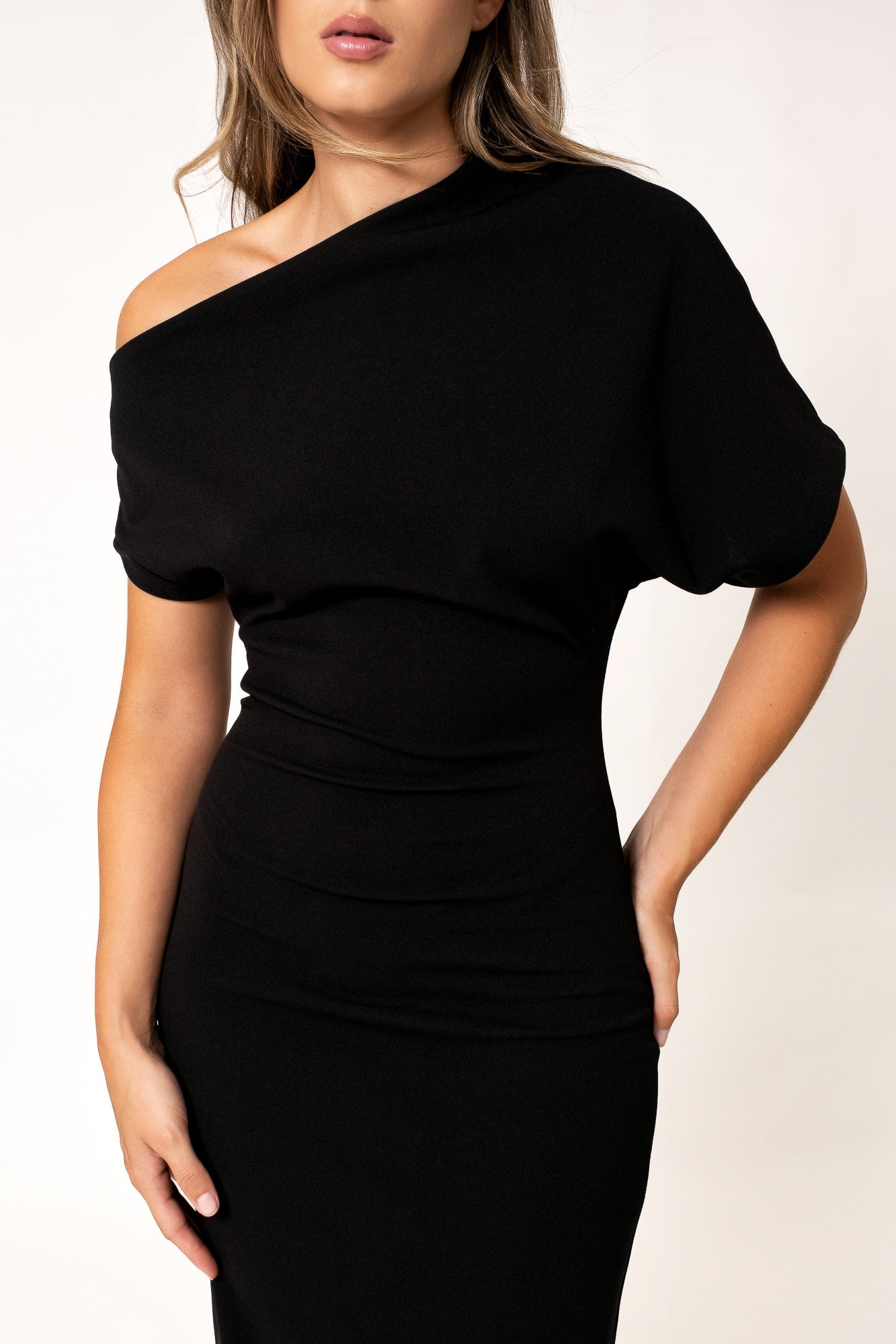 VESTIDO SIARA MIDI DRAPEADO