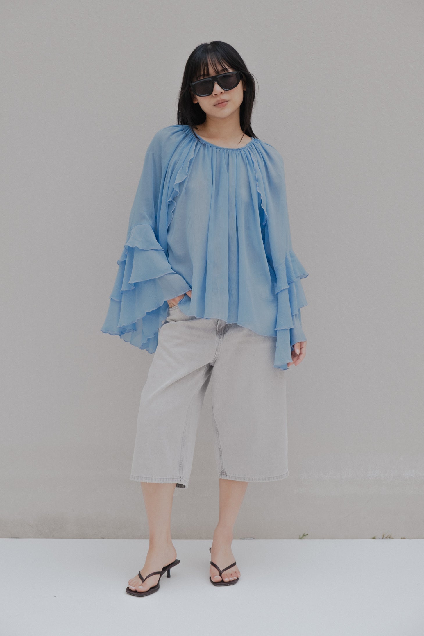 BLUSA FOLHOS AZUR