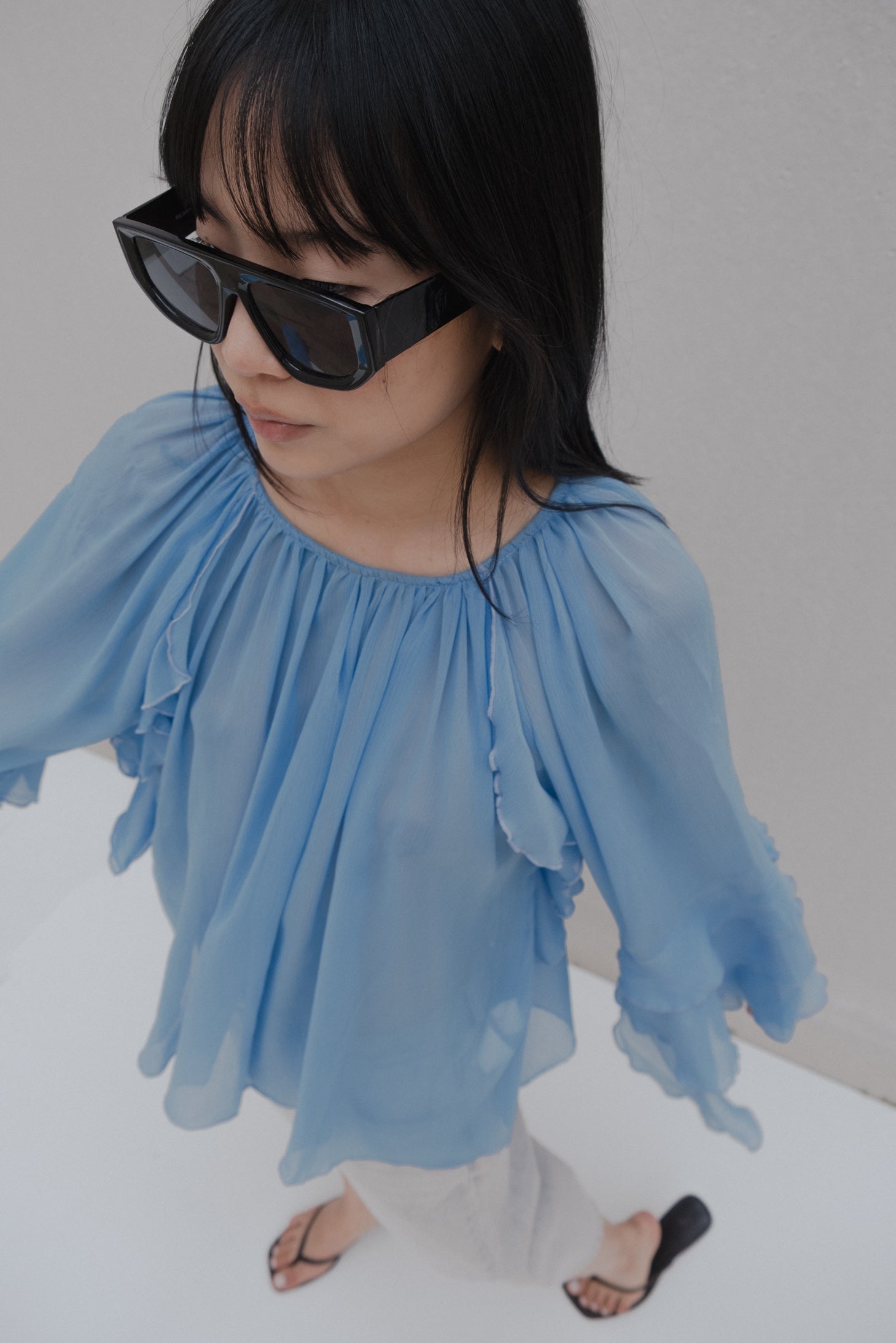 BLUSA FOLHOS AZUR