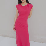 VESTIDO MIDI VÉNUS ASSIMÉTRICO