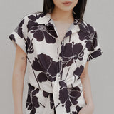 CAMISA NUDO ESTAMPADA