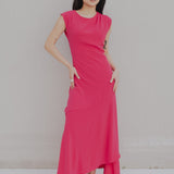 VESTIDO MIDI VÉNUS ASSIMÉTRICO