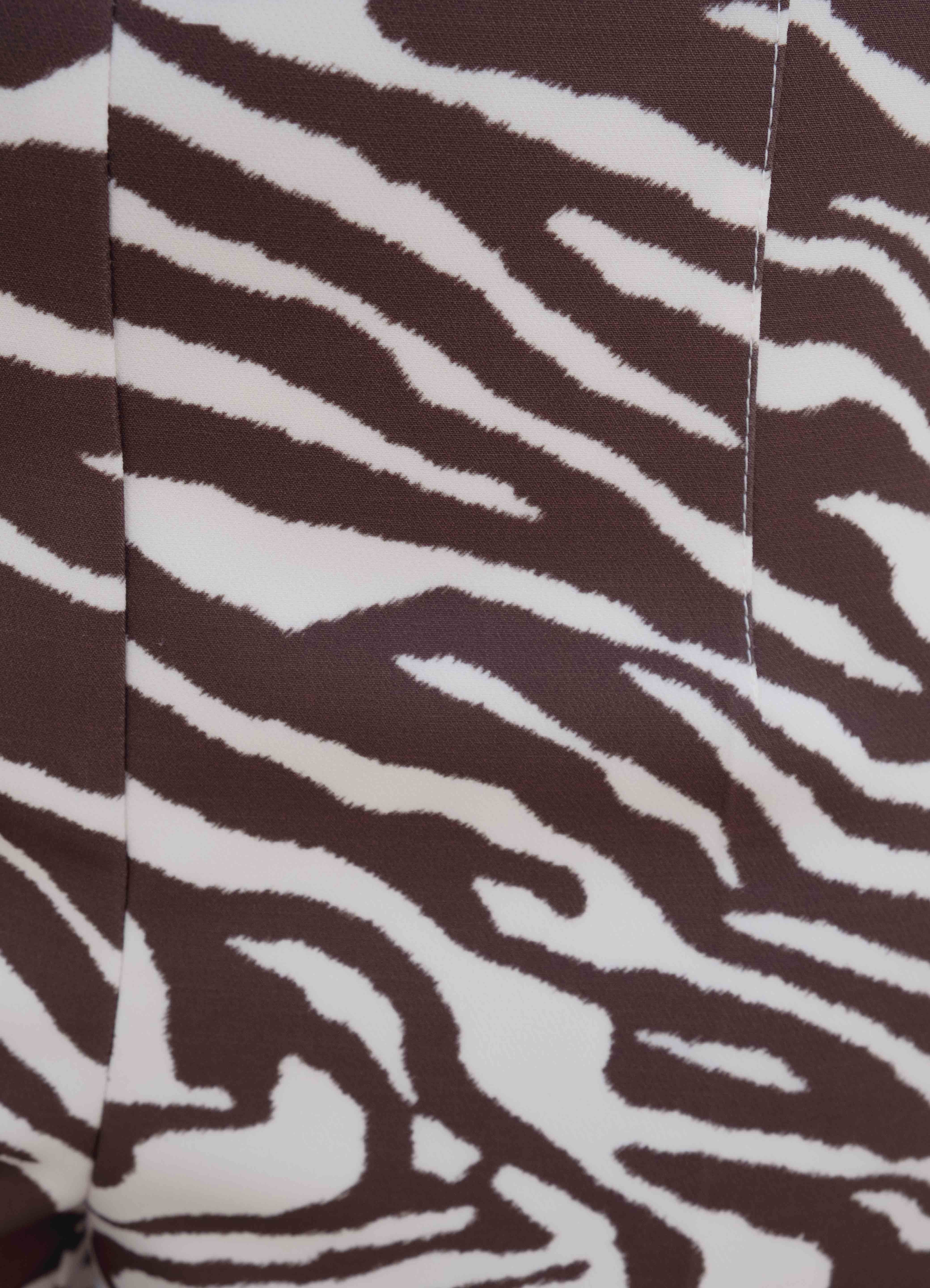 CALÇA CULOTTE ESTAMPA ZEBRA