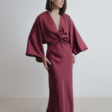 VESTIDO SATINADO LÍVIA COM NÓ