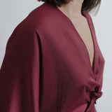 VESTIDO SATINADO LÍVIA COM NÓ
