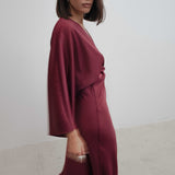 VESTIDO SATINADO LÍVIA COM NÓ