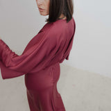 VESTIDO SATINADO LÍVIA COM NÓ