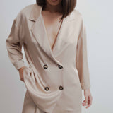 BLAZER SATINADA CRUZADA