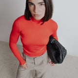CAMISOLA GOLA ALTA CORAL