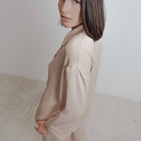 BLAZER SATINADA CRUZADA