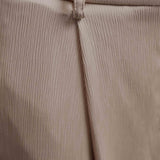 CALÇA AMPLA ACETINADA BEGE
