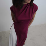 VESTIDO MIDI AURA COMBINADO