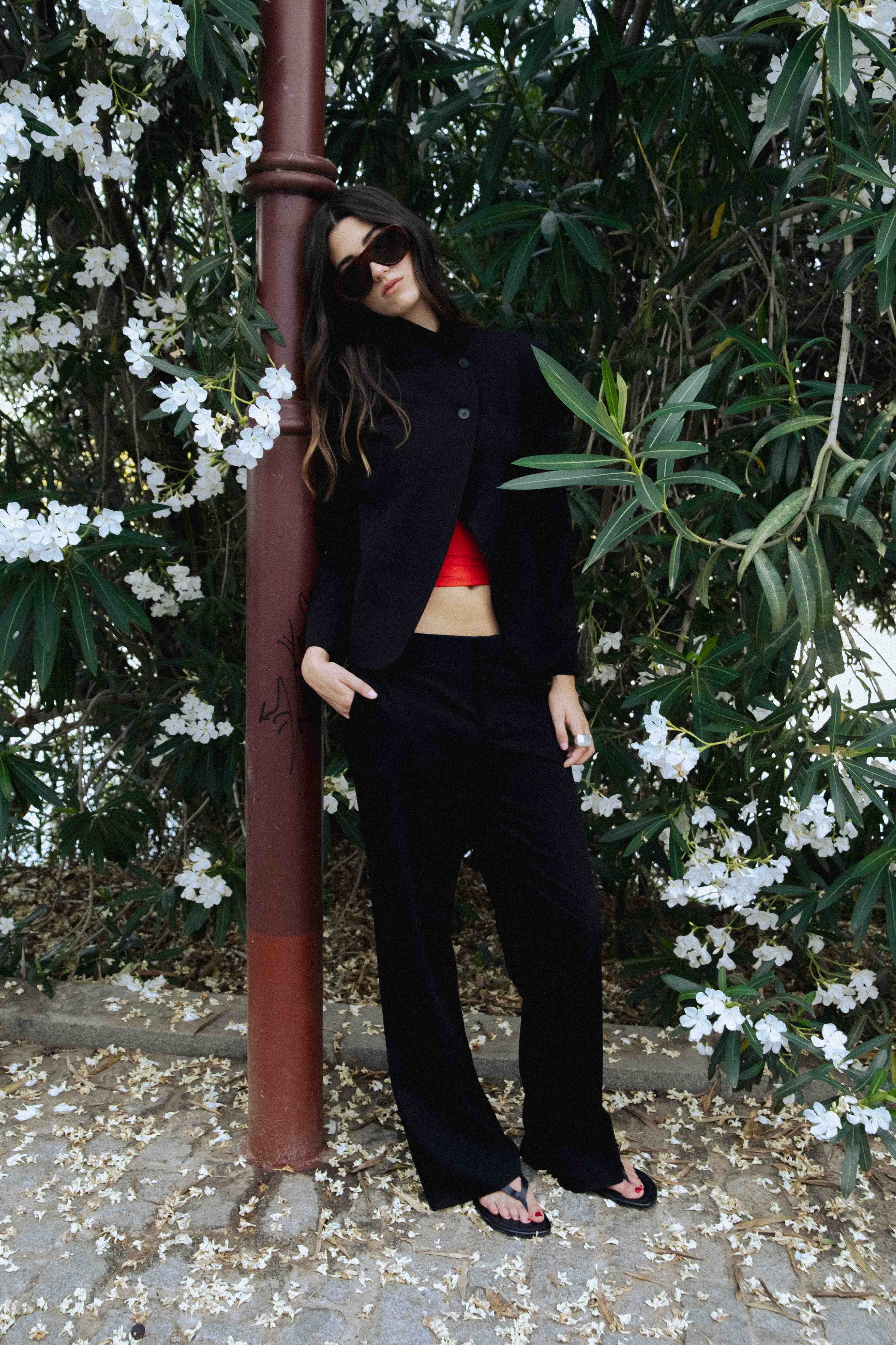 BLAZER DE GOLA RECTA