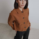 CHAQUETA CORTA EFECTO ANTE
