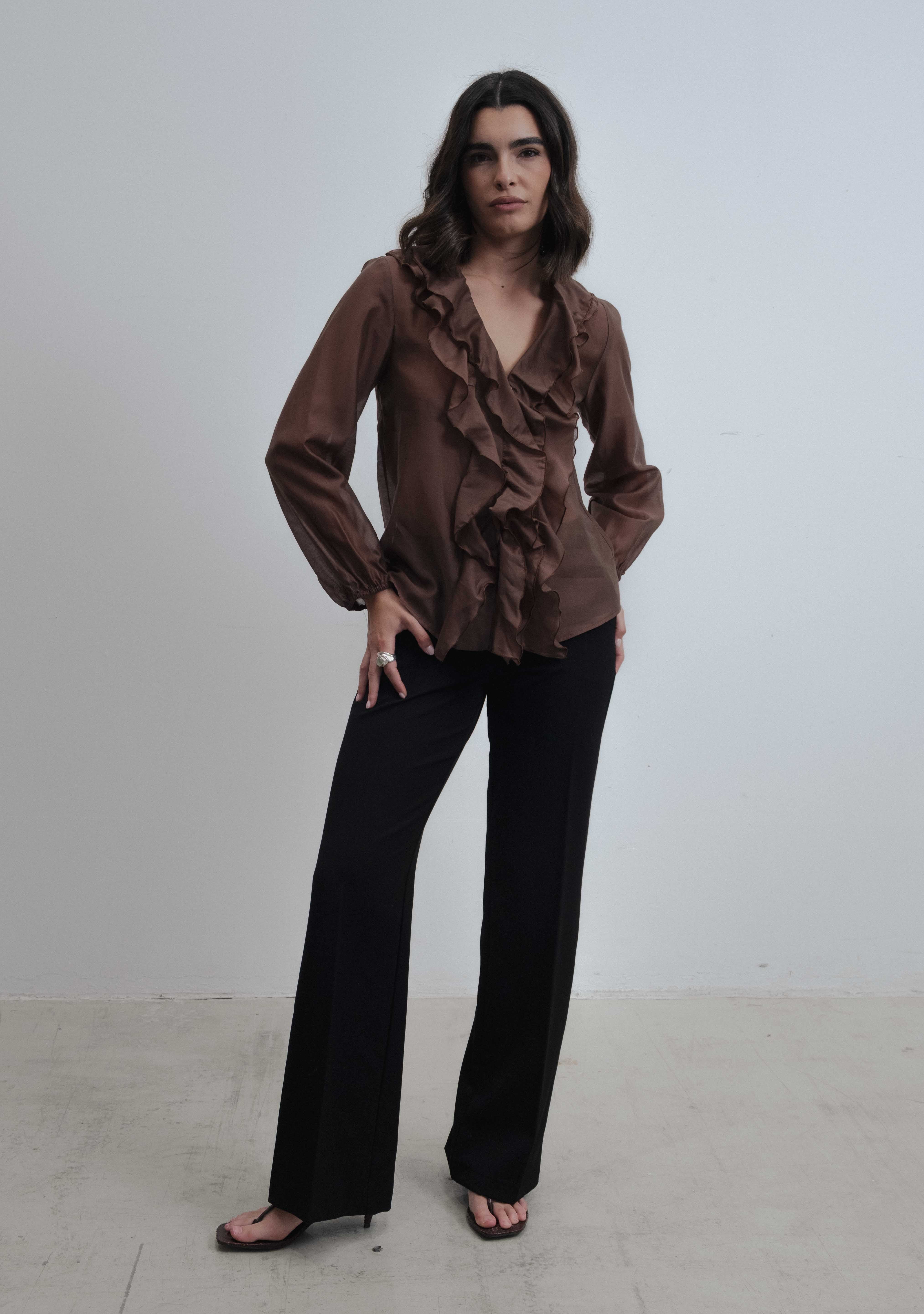 BLUSA GOLD VOLANTES