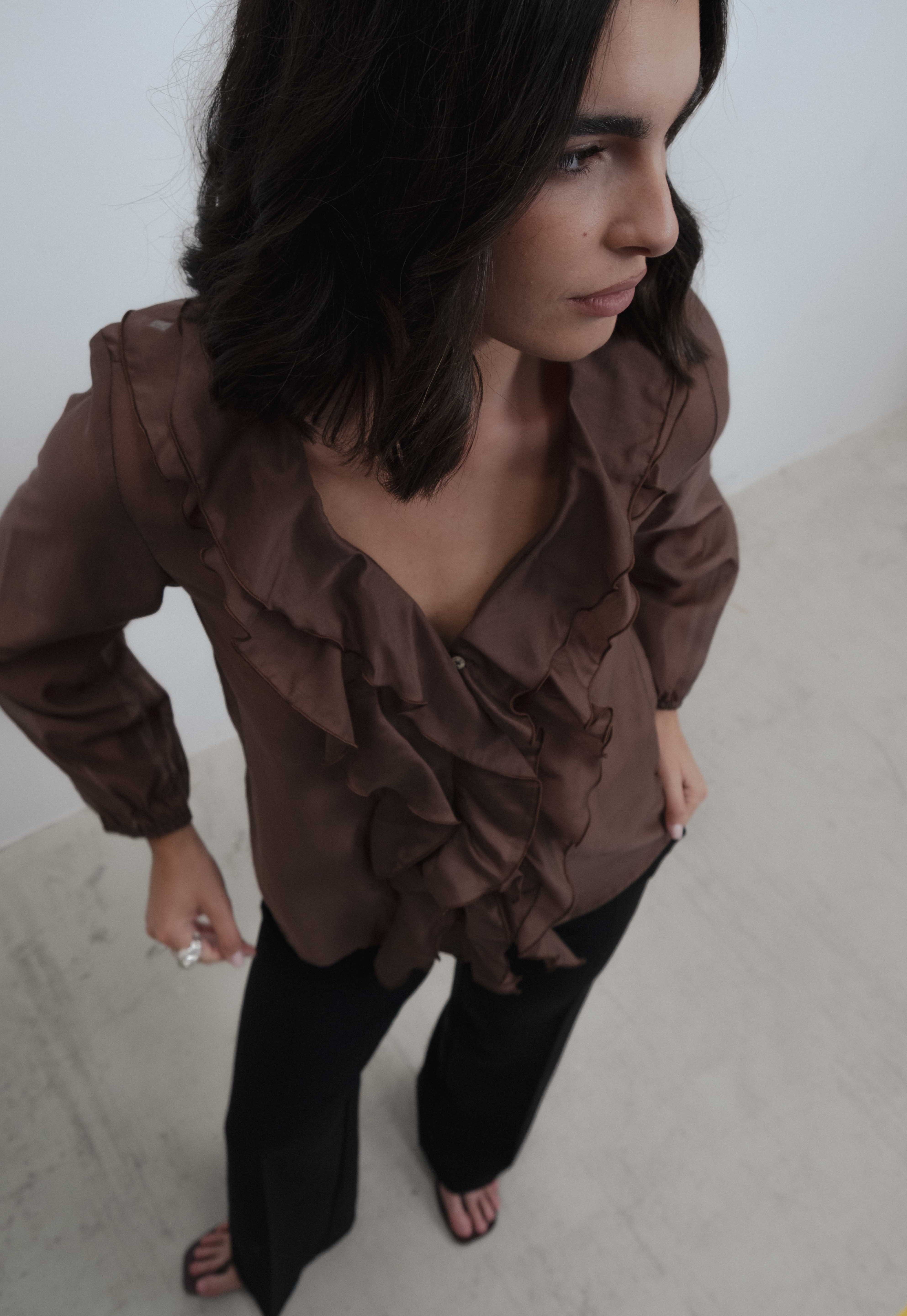 BLUSA GOLD VOLANTES