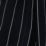 MACACÃO FLUIDO RISCA DE GIZ PRETO